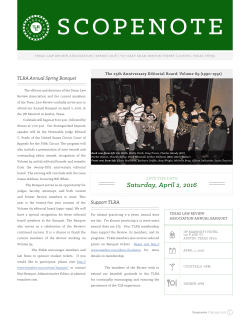 scopenote - Texas Law Review