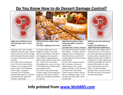 Do You Know How to do Dessert Damage Control?