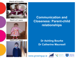 Communication and Closeness: Parent