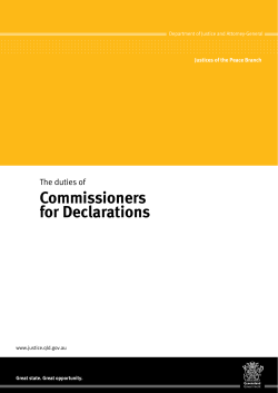 Commissioners for Declarations