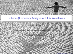 (Time&ndash;)Frequency Analysis of EEG Waveforms