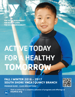 ACTIVE TODAY FOR A HEALTHY