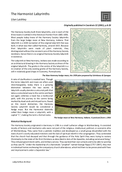 The Harmonist Labyrinths