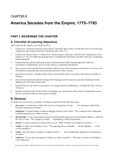 America Secedes from the Empire, 1775&ndash;1783