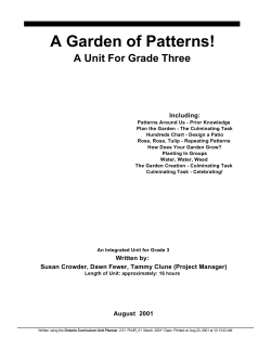 A Garden of Patterns!