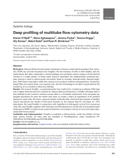 Deep profiling of multitube flow cytometry data