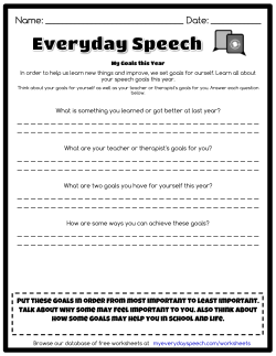 Put these goals in order from most important to least important. Talk