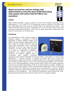 Rapid and precise calcium isotope ratio determinations using the
