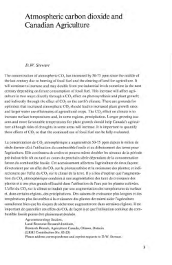 Atmospheric Carbon Dioxide and Canadian Agriculture