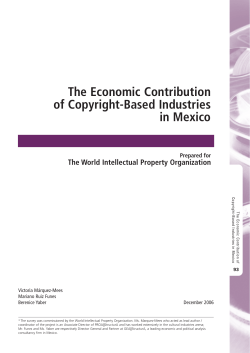 The Economic Contribution of Copyright-Based Industries in