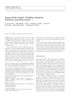 Large Scale Insider Trading Analysis