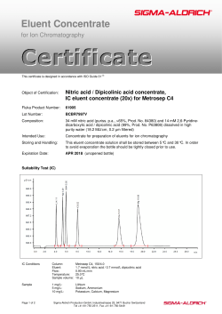 Eluent Concentrate - Sigma