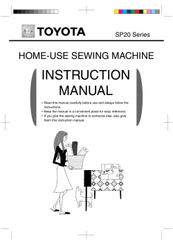 2 - Toyota Home Sewing website