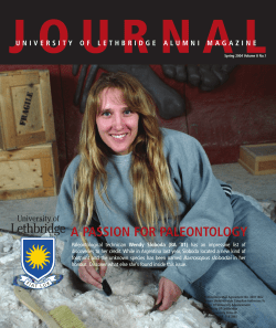 a passion for paleontology