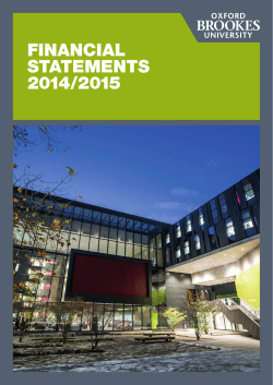 FINANCIAL STATEMENTS 2014/2015