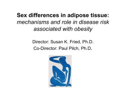 Sex differences in adipose tissue: mechanisms and role in disease