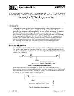 Changing Metering Direction in SEL