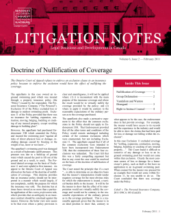 Doctrine of Nullification of Coverage