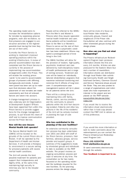 How will the new Secure Mental Health Unit operate? Who has