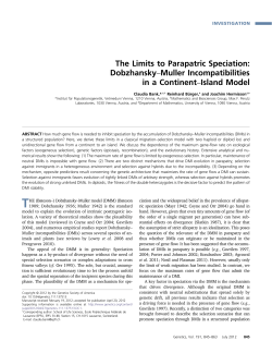 The Limits to Parapatric Speciation: Dobzhansky&ndash;Muller