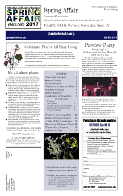 Spring Affair - Nebraska Statewide Arboretum