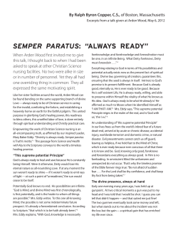 semper paratus: &ldquo;always ready&rdquo;
