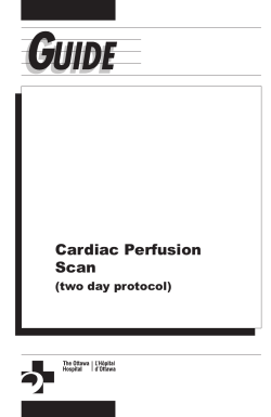 A nuclear perfusion scan