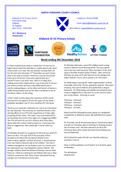9th December 2016 - Kildwick C of E Primary School