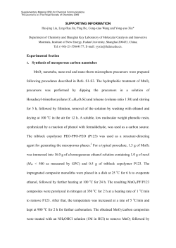 Experimental Section 1. Synthesis of mesoporous carbon nanotubes