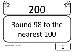 Rounding to the nearest 100