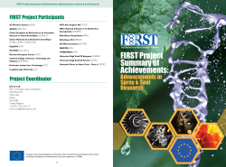 FIRST Project Summary of Achievements: