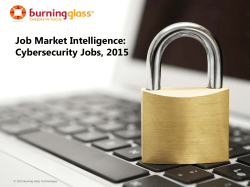 Job Market Intelligence: Cybersecurity Jobs, 2015 report