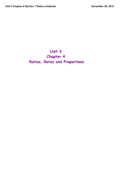 Unit 3 Chapter 4 Section 1 Ratios.notebook