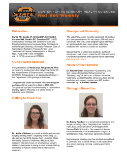 July 11 - Center for Veterinary Health Sciences