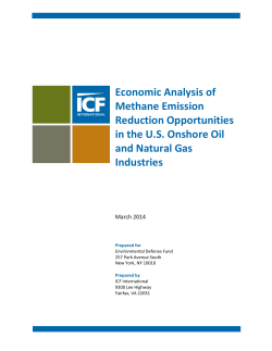 Economic Analysis of Methane Emission Reduction Opportunities in