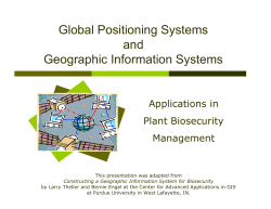 Global Positioning Systems and Geographic Information Systems