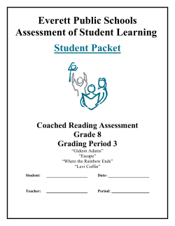 Everett Public Schools Assessment of Student Learning Student