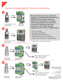 Options for simplified 24/7 vibration monitoring