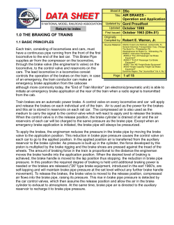 data sheet - National Model Railroad Association