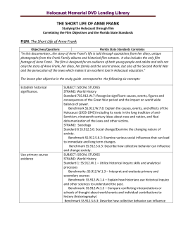 Standards - Holocaust Memorial Miami Beach