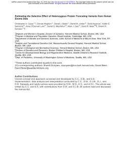 Estimating the Selective Effect of Heterozygous Protein