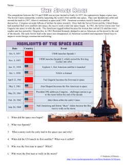 Highlights of the Space Race