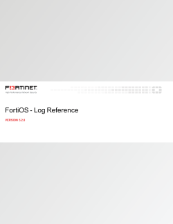 FortiOS Log Reference - Fortinet Document Library