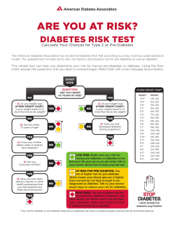 DIABETES RISK TEST