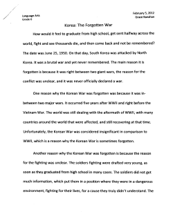 Korea: The Forgotten War