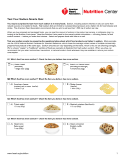 Test Your Sodium Smarts Quiz _3