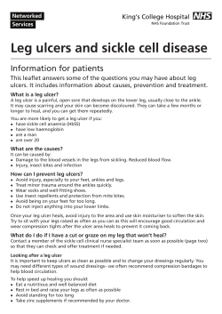 Leg ulcers FINAL.indd - King`s College Hospital NHS Foundation Trust