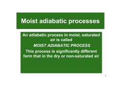 Moist adiabatic processes