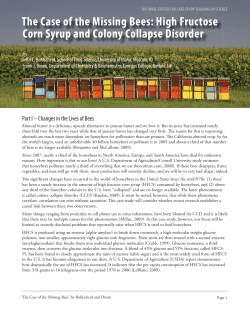 The Case of the Missing Bees - National Center for Case Study