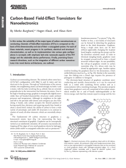 Carbon-Based Field-Effect Transistors for Nanoelectronics